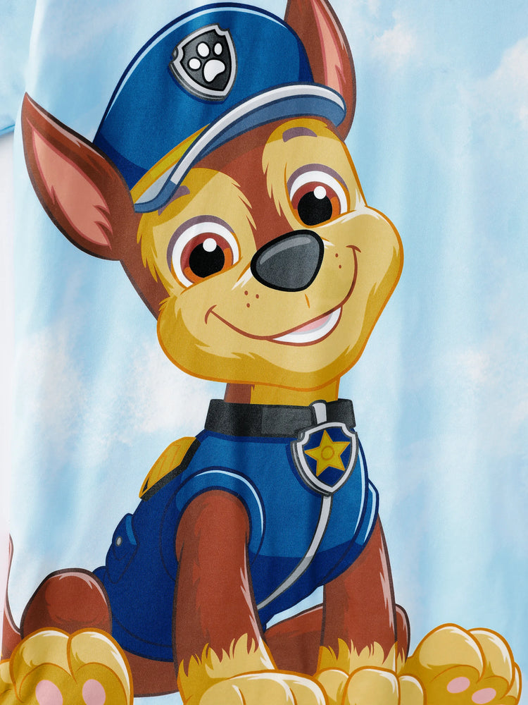 PAW Patrol Daddy & Son Casual Tie-dye Printed Tee Multi-color