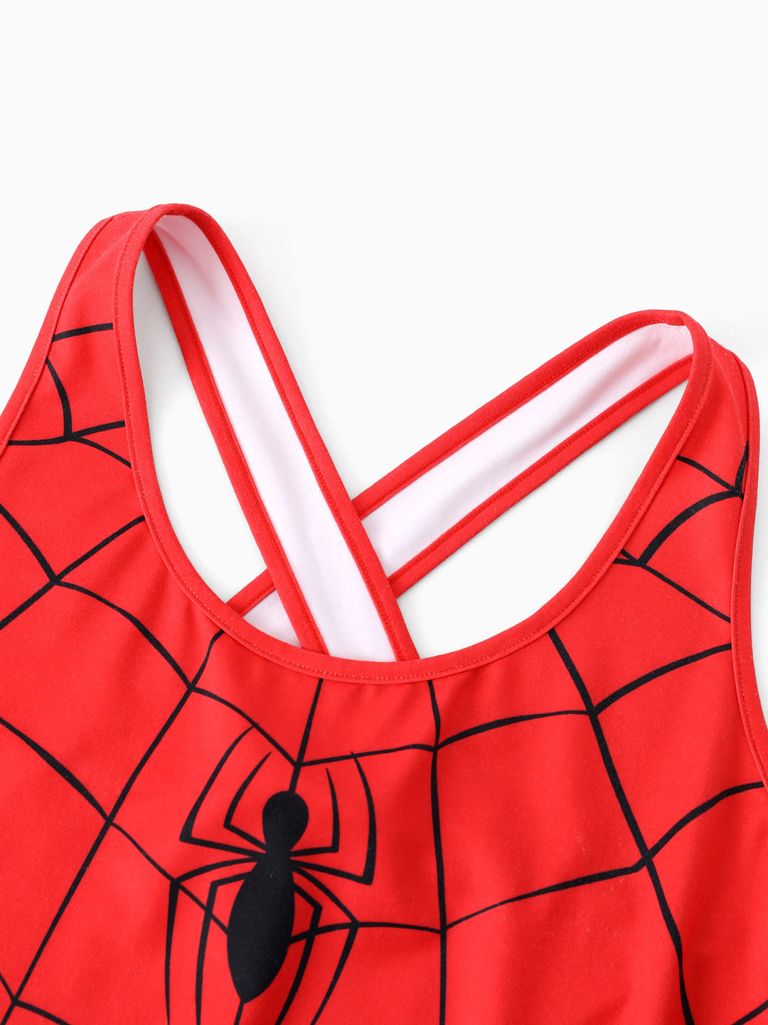 Marvel Family Matching Outfit Spider-Man Cosplay Costume Top/Sleeveless Dress Set Multi-color