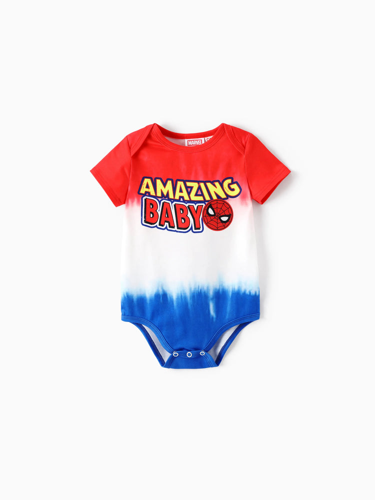 Marvel Family Matching Outfit Spider-Man Cosplay Costume Top/Sleeveless Dress Set Multi-color