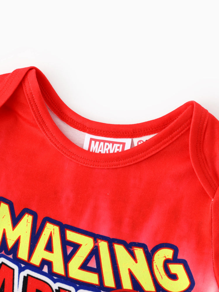 Marvel Family Matching Outfit Spider-Man Cosplay Costume Top/Sleeveless Dress Set Multi-color
