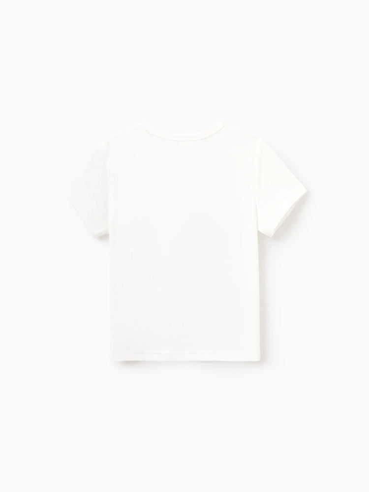 Family Matching "Family Vacation" Graphic Cotton Tees Tropical Surf Print T-Shirt Multi-color