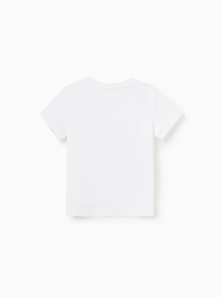 Mommy and Me Dachshund Graphic Tees "Mom's Cool Vibes" Matching Cotton Doggy Print T-Shirt White