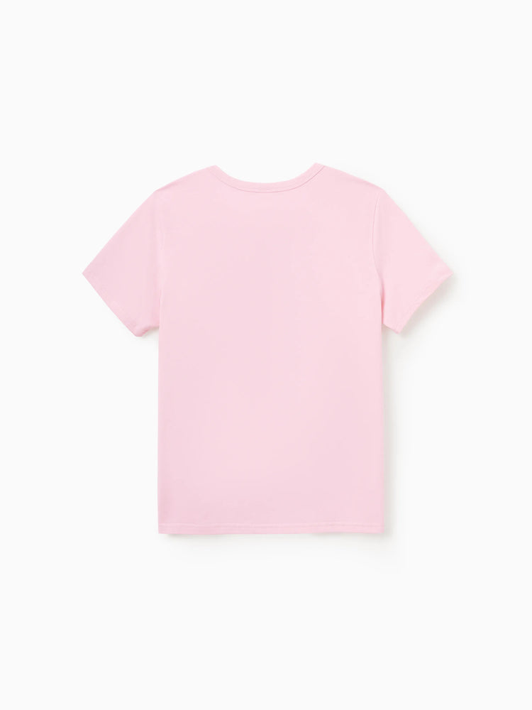 Family Matching "Family Vacation" Graphic Cotton Tees Tropical Surf Print T-Shirt Multi-color