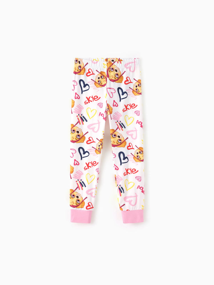 PAW Patrol Toddler Boy Skye Bamboo Allover Print Pajamas Pink