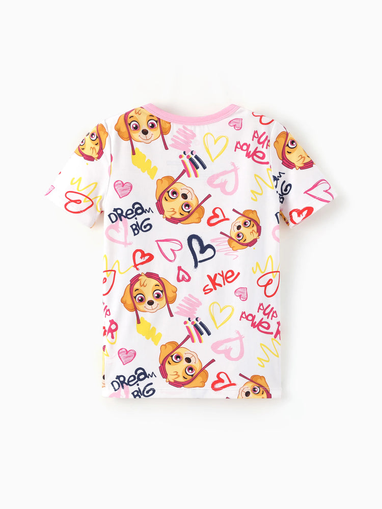 PAW Patrol Toddler Boy Skye Bamboo Allover Print Pajamas Pink