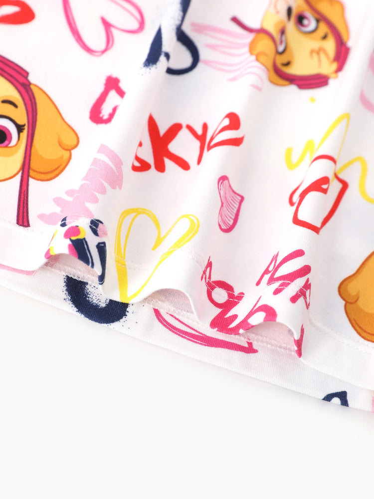PAW Patrol Toddler Boy Skye Bamboo Allover Print Pajamas Pink