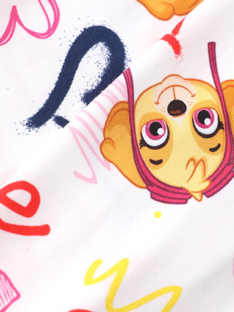 PAW Patrol Toddler Boy Skye Bamboo Allover Print Pajamas Pink