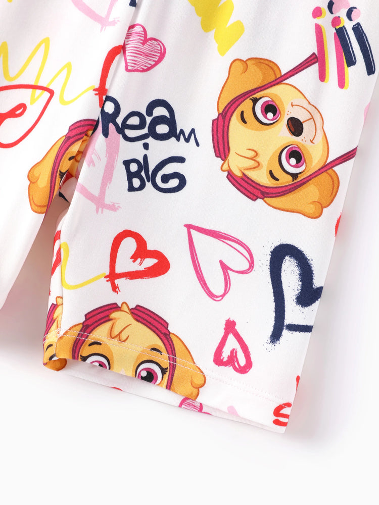 PAW Patrol Toddler Boy Skye Bamboo Allover Print Pajamas Pink