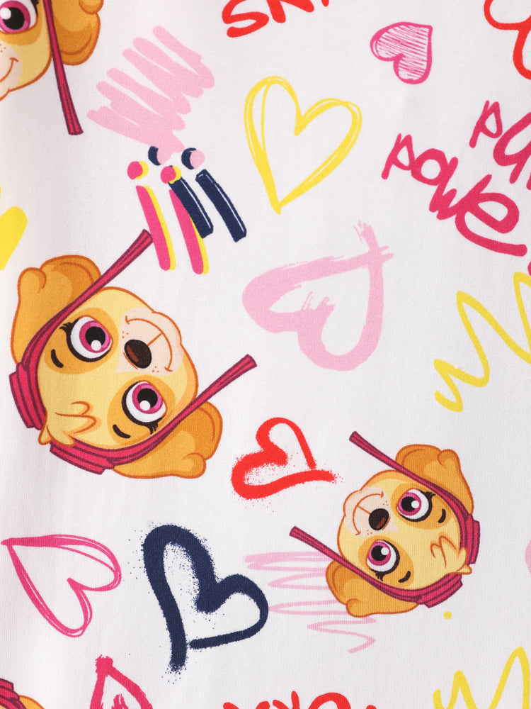 PAW Patrol Toddler Boy Skye Bamboo Allover Print Pajamas Pink