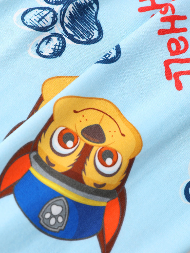 PAW Patrol Toddler Boy Skye Bamboo Allover Print Pajamas Blue