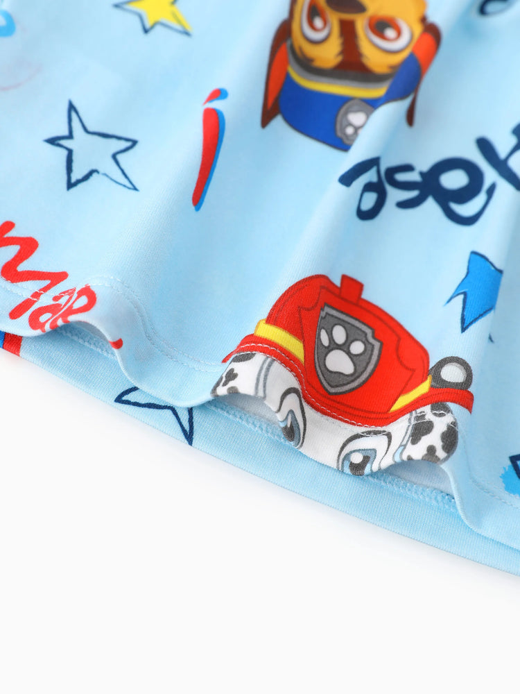 PAW Patrol Toddler Boy Skye Bamboo Allover Print Pajamas Blue