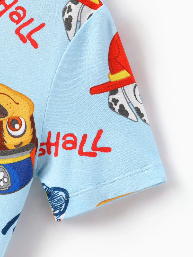 PAW Patrol Toddler Boy Skye Bamboo Allover Print Pajamas Blue