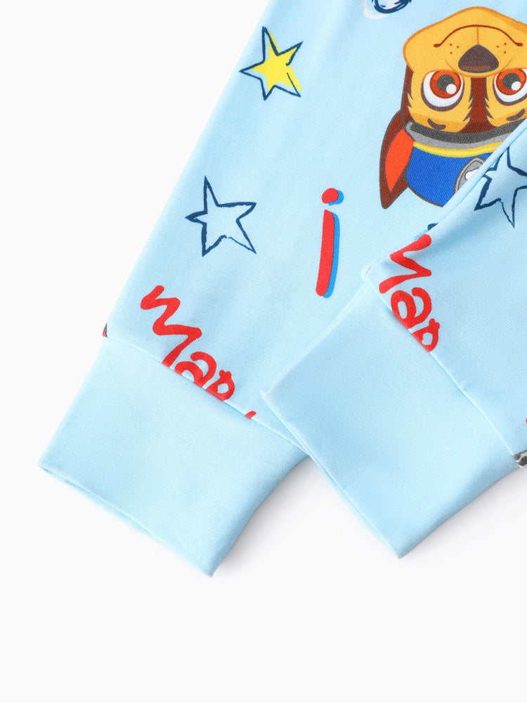 PAW Patrol Toddler Boy Skye Bamboo Allover Print Pajamas Blue