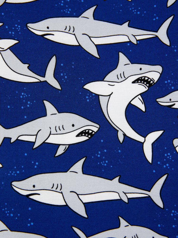 Bamboo Baby Boy/Girl Cartoon Printed 2-Way Zip Onesies Anti Slip Long-sleeve Footie Deep Blue