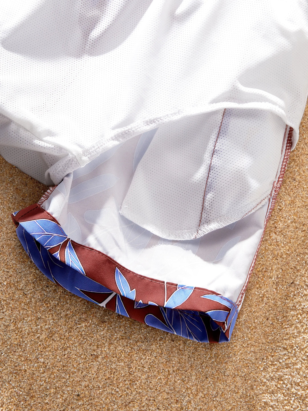 Kleinkind Jungen Badehose mit tropischem Blattmuster Set Mehrfarbig