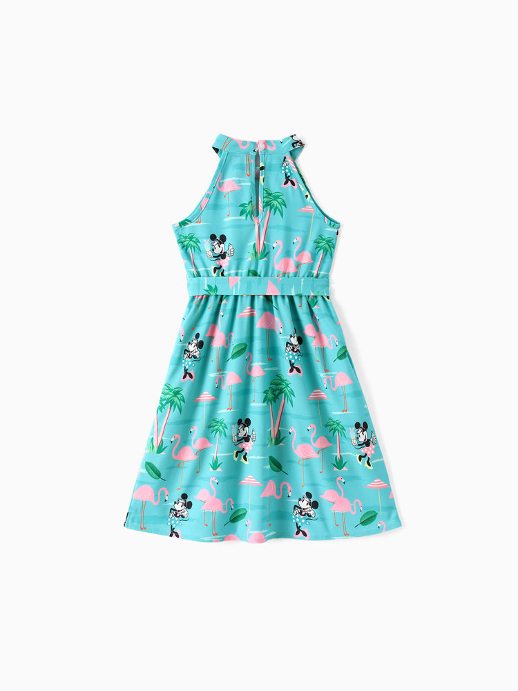 Disney Mickey and Friends Toddler/Kid Girl Minnie Mouse Halter Design Dress Mint Green