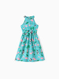 Disney Mickey and Friends Toddler/Kid Girl Minnie Mouse Halter Design Dress Mint Green