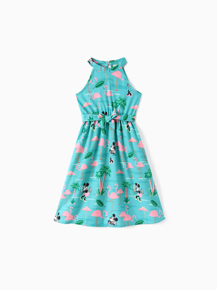 Disney Mickey and Friends Toddler/Kid Girl Minnie Mouse Halter Design Dress Mint Green
