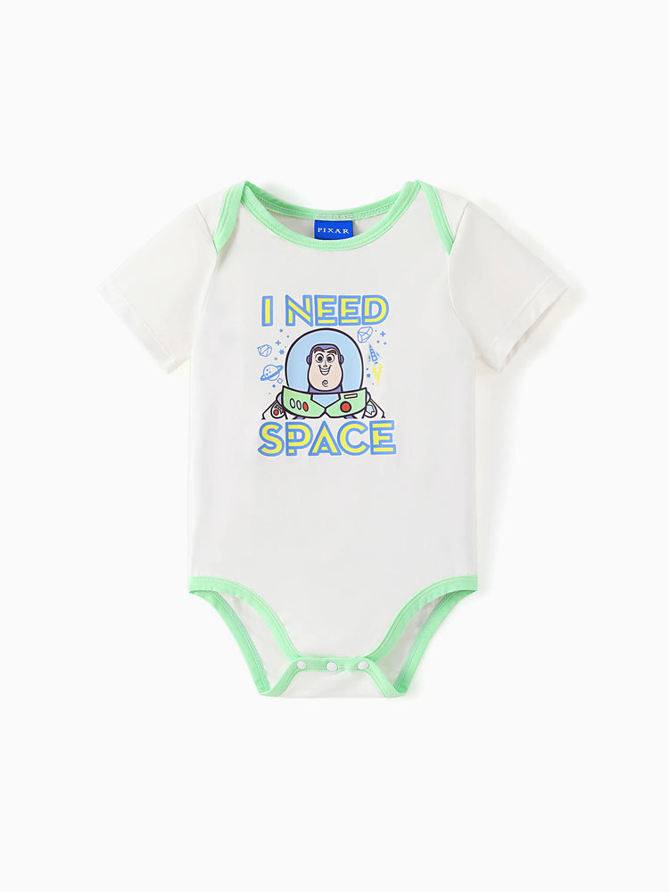 Toy Story Bamboo Baby Boy Buzz Lightyear Printed  Bodysuit  Color block