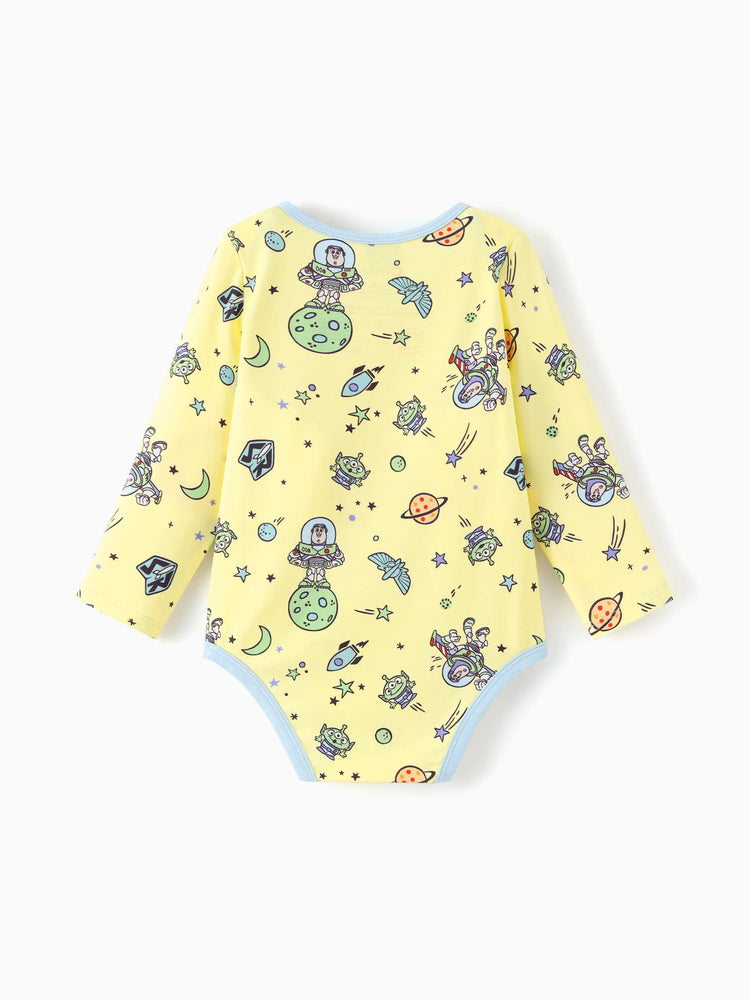Toy Story Bamboo Baby Boy Buzz Lightyear Printed  Bodysuit  Color block