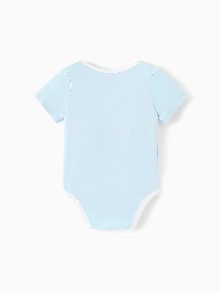 Toy Story Bamboo Baby Boy Buzz Lightyear Printed  Bodysuit  Color block