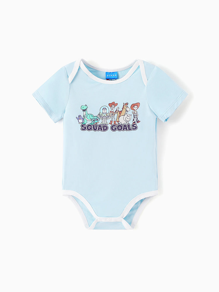 Toy Story Bamboo Baby Boy Buzz Lightyear Printed  Bodysuit  Color block