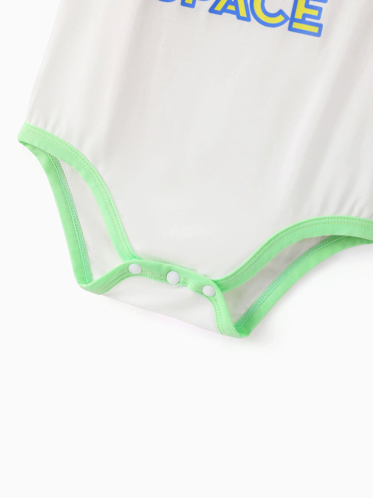 Toy Story Bamboo Baby Boy Buzz Lightyear Printed  Bodysuit  Color block