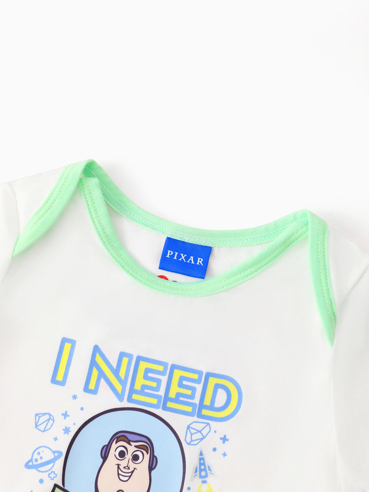 Toy Story Bamboo Baby Boy Buzz Lightyear Printed  Bodysuit  Color block