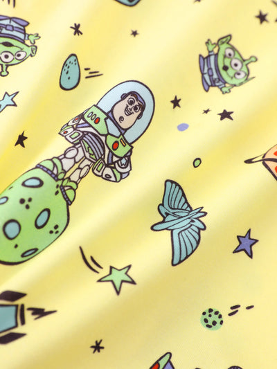 Toy Story Bamboo Baby Boy Buzz Lightyear Printed  Bodysuit  Color block