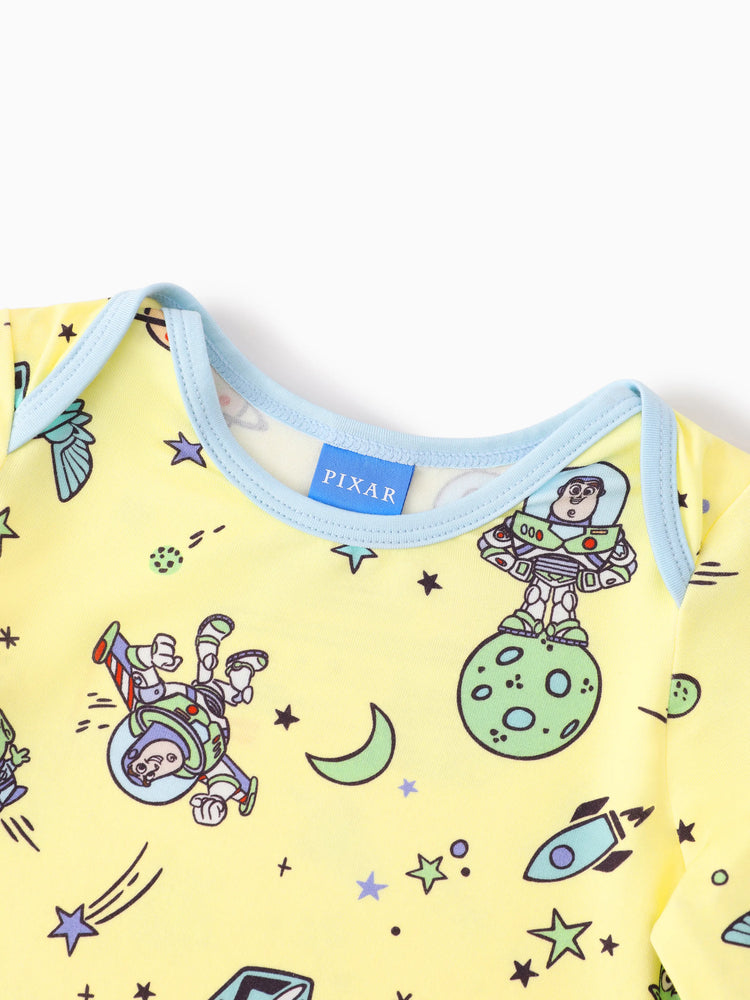 Toy Story Bamboo Baby Boy Buzz Lightyear Printed  Bodysuit  Color block