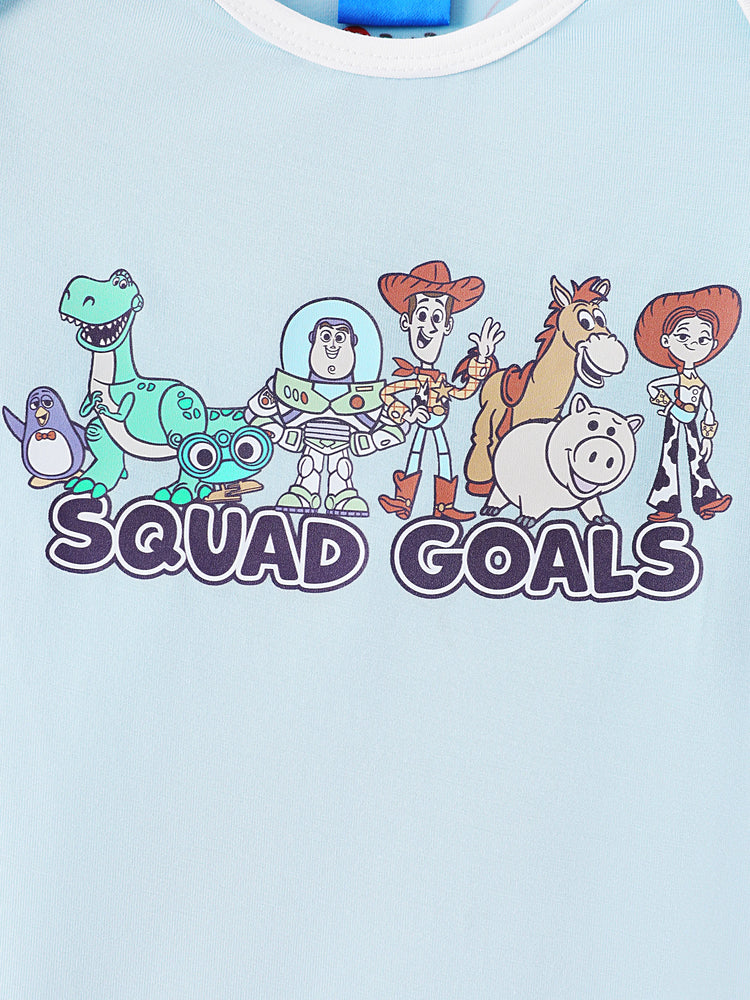 Toy Story Bamboo Baby Boy Buzz Lightyear Printed  Bodysuit  Color block