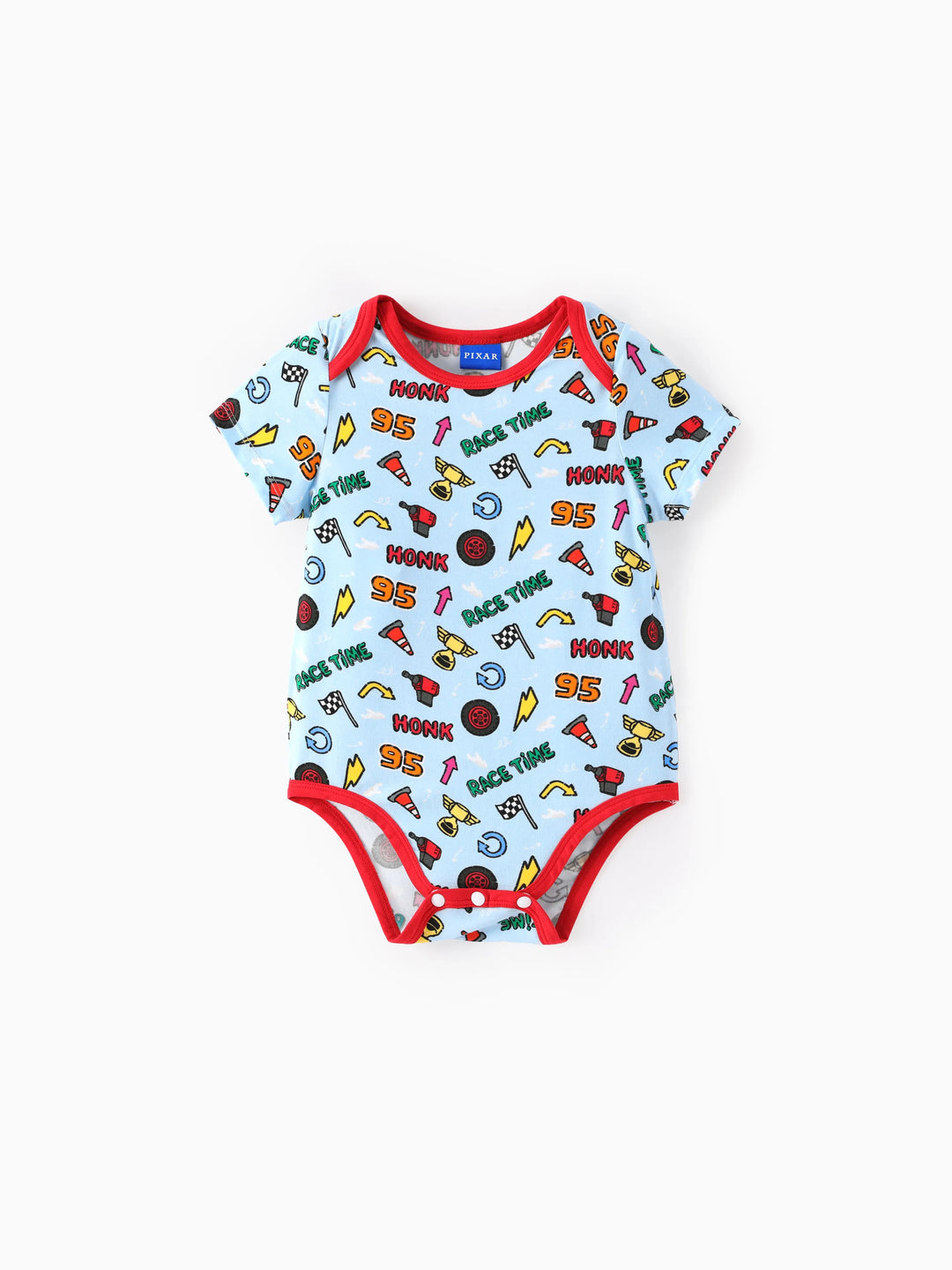 Cars Bamboo Baby Boy 3-Pack Lightning McQueen Printed Bodysuit  Multi-color