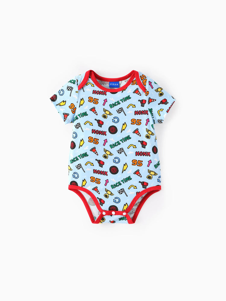 Cars Bambus Baby Junge 3er-Pack Lightning McQueen Bedruckte Bodysuits Mehrfarbig