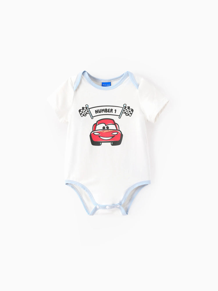 Cars Bambus Baby Junge 3er-Pack Lightning McQueen Bedruckte Bodysuits Mehrfarbig