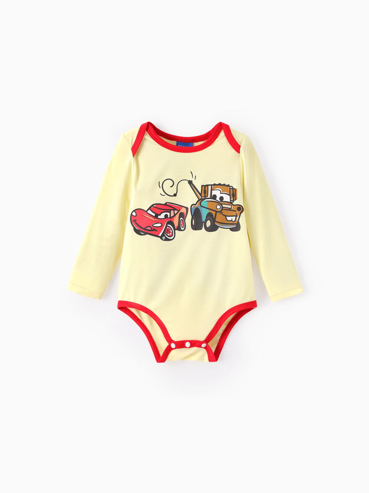 Cars Bambus Baby Junge 3er-Pack Lightning McQueen Bedruckte Bodysuits Mehrfarbig