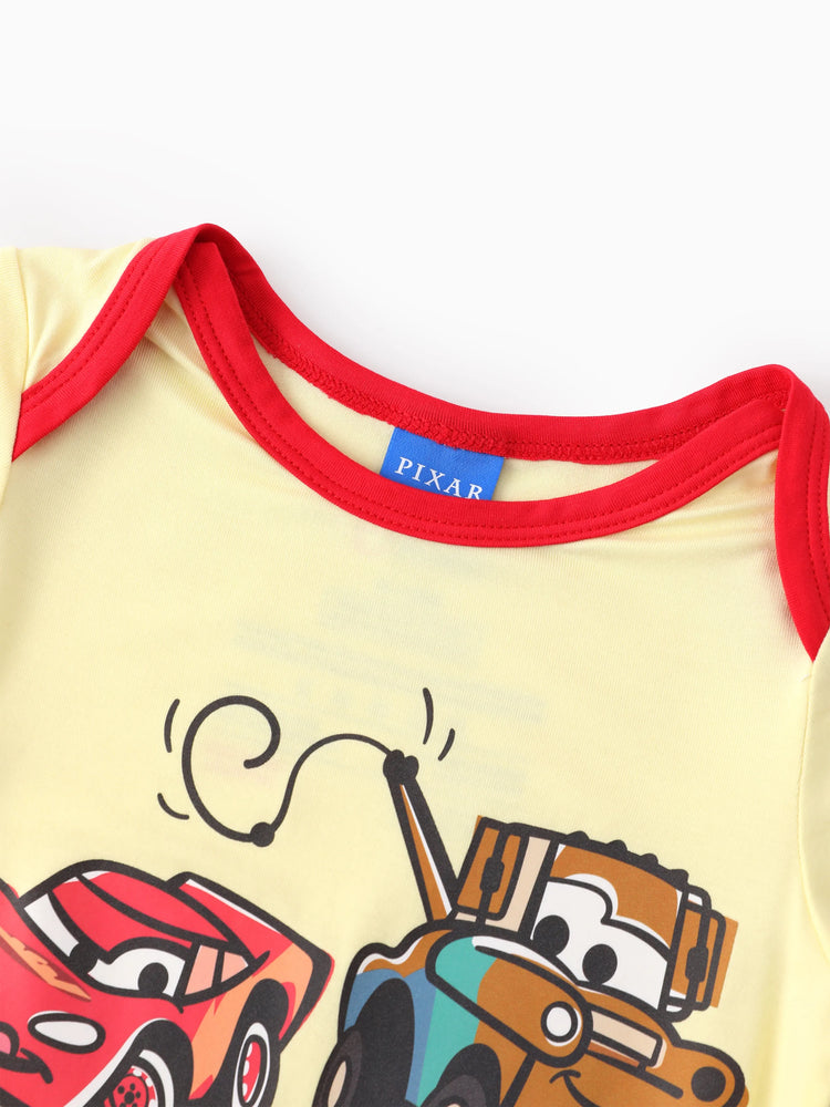 Cars Bambus Baby Junge 3er-Pack Lightning McQueen Bedruckte Bodysuits Mehrfarbig