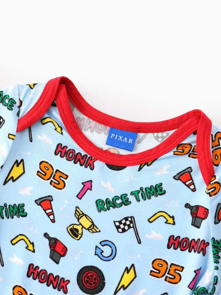 Cars Bambus Baby Junge 3er-Pack Lightning McQueen Bedruckte Bodysuits Mehrfarbig