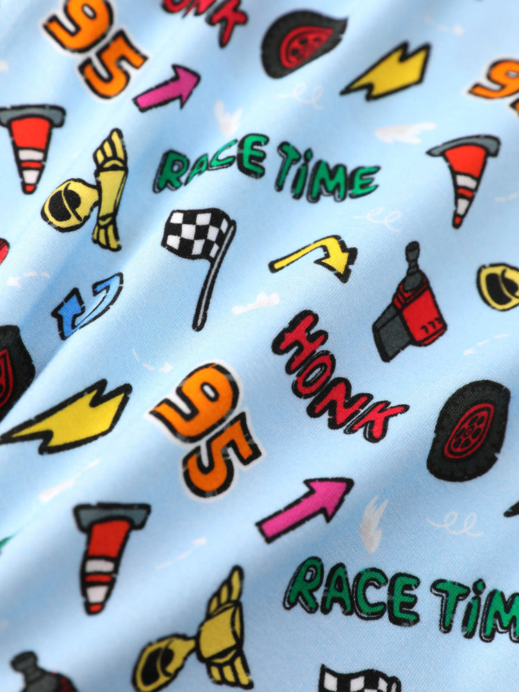 Cars Bambus Baby Junge 3er-Pack Lightning McQueen Bedruckte Bodysuits Mehrfarbig