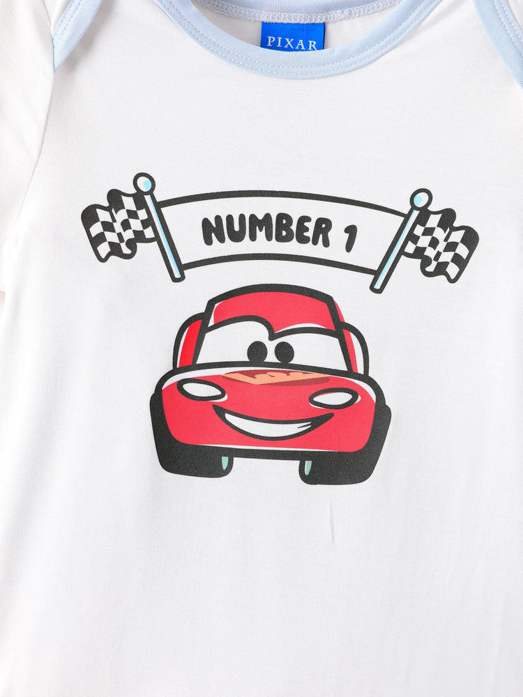 Cars Bambus Baby Junge 3er-Pack Lightning McQueen Bedruckte Bodysuits Mehrfarbig
