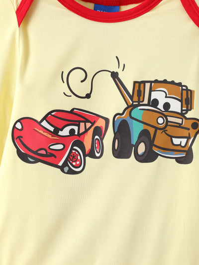 Cars Bamboo Baby Boy 3-Pack Lightning McQueen Printed Bodysuit  Multi-color