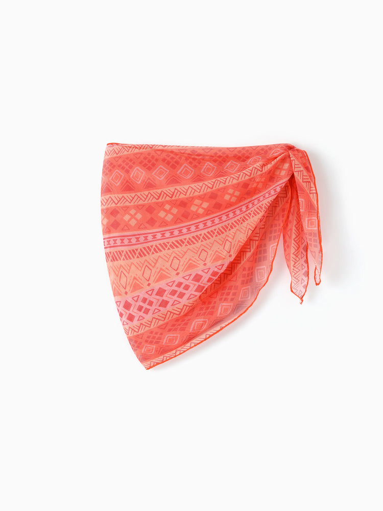 Disney Princess Toddler/Kid Girl Moana UPF50+ Sling Swimsuit with Removable Skirt Set Coral