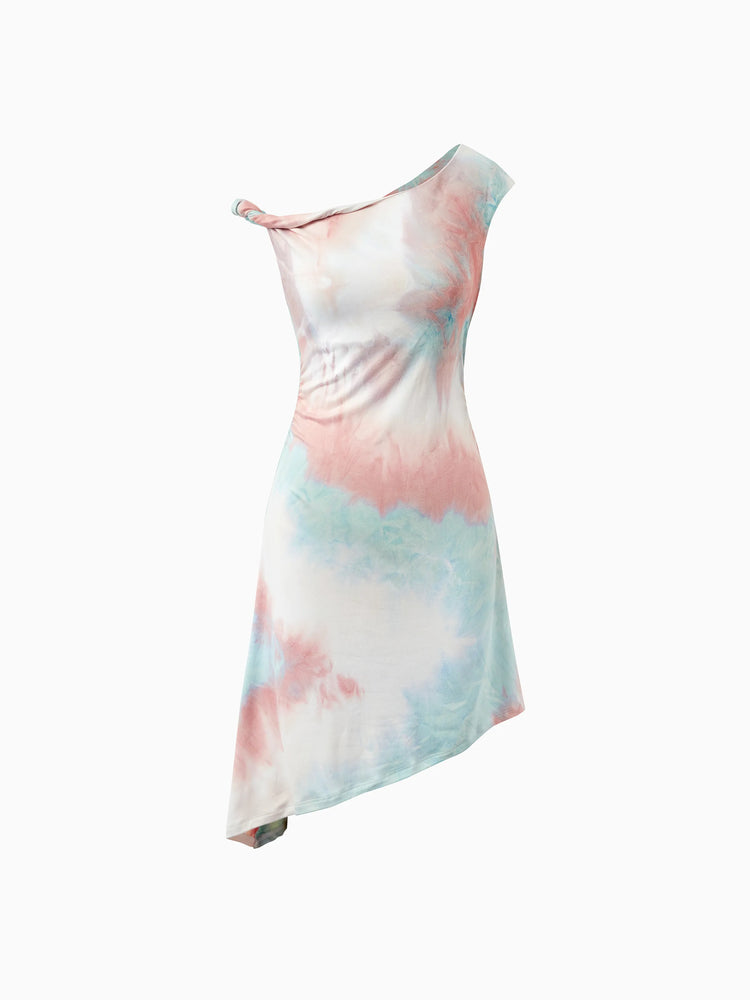 Mommy and Me Matching Tie Dye Dress Set for Women, Girls & Baby Romper
 Multi-color