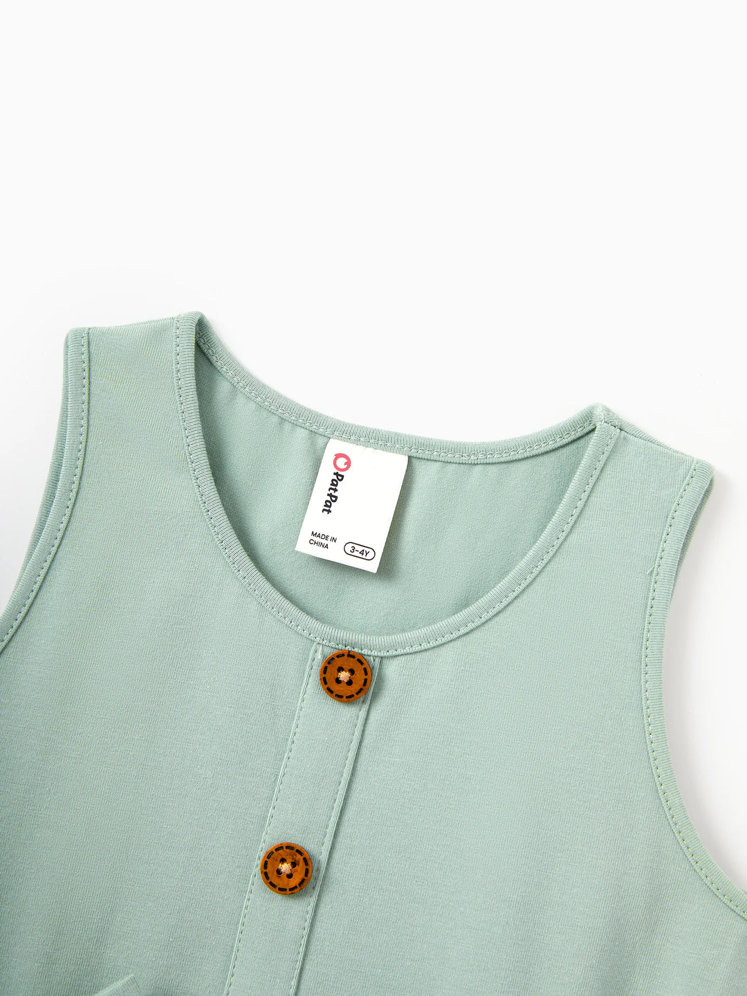 Robe débardeur à imprimé tropical avec nœud pour fille tout-petit/enfant, verte
