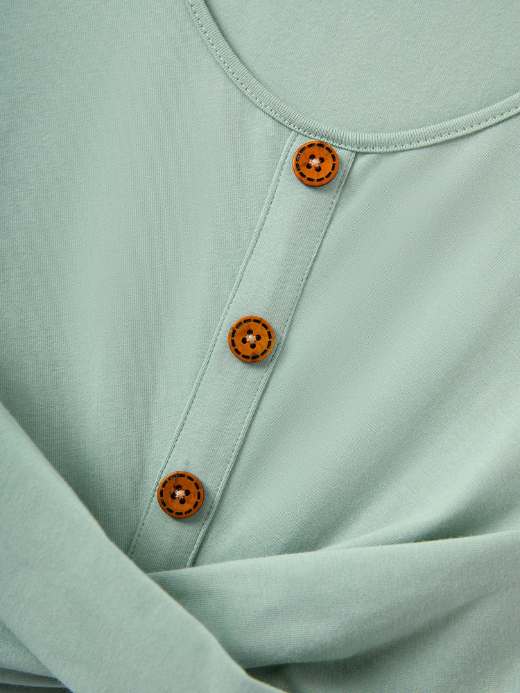 Family Matching Tropical Print Outfits Mommy & Me Tank Dress & Dad/Kids Cotton T-Shirt Set
 Green