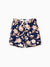 Toddler Boy Floral Print Swim Trunks Deep Blue