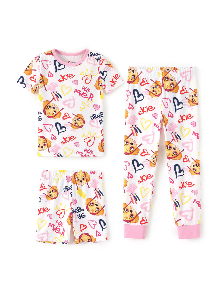 PAW Patrol Toddler Boy Skye Bamboo Allover Print Pajamas Pink