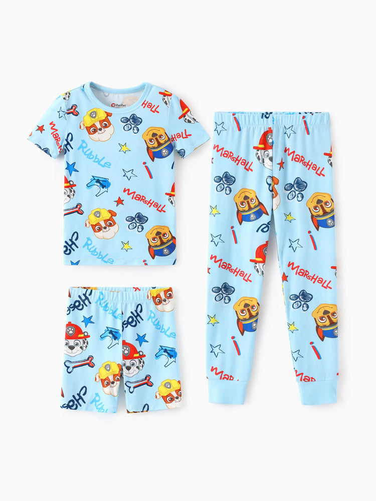 PAW Patrol Toddler Boy Skye Bamboo Allover Print Pajamas Blue