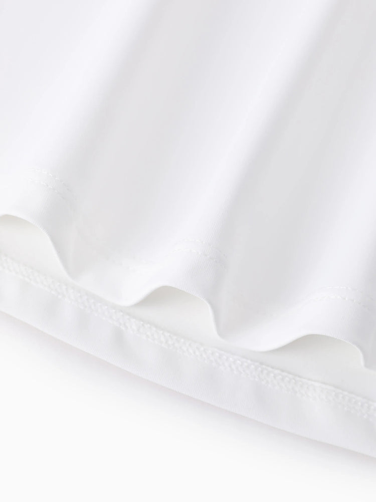 Toddler/Kid Girl 3pcs Sporty  Solid Color  Skirt Suit RED/WHITE