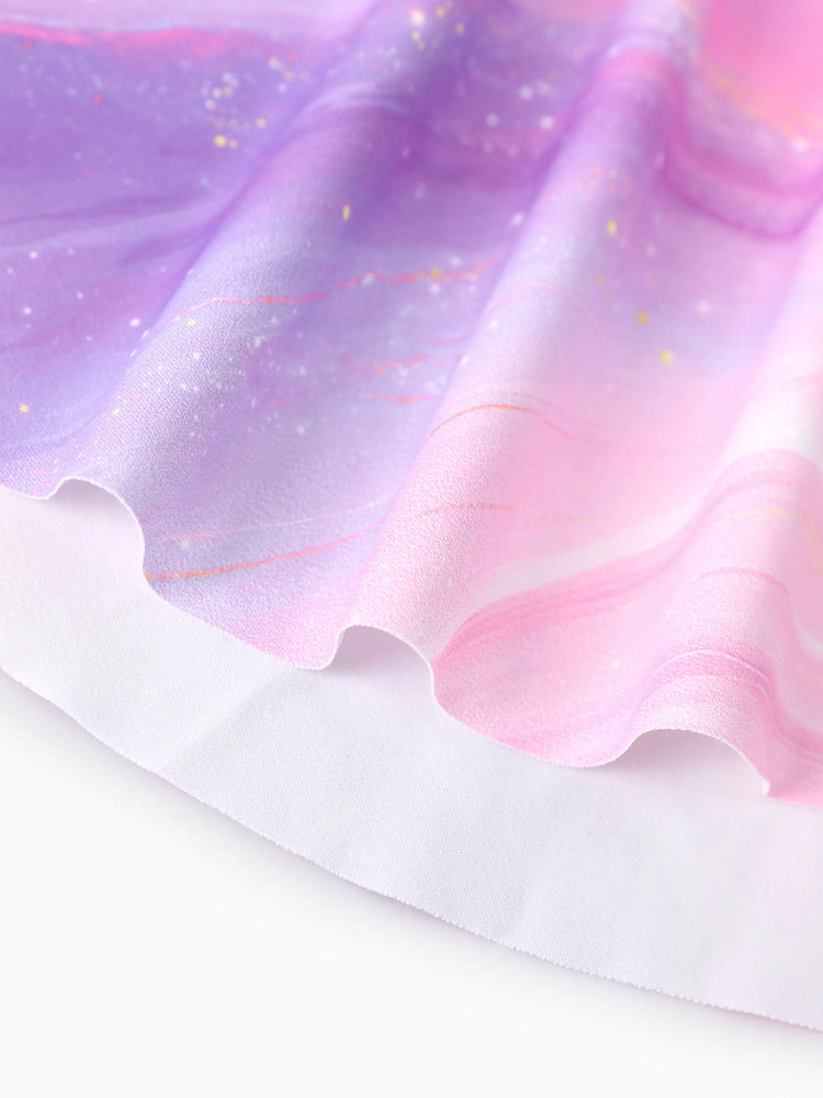 Toddler/Kid Girl 3pcs Sporty  Solid Color  Skirt Suit Light Pink