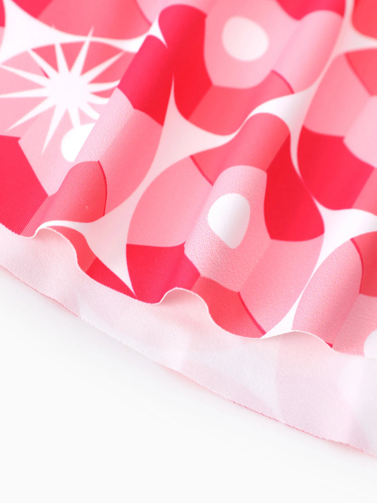 Toddler/Kid Girl 3pcs Sporty  Solid Color  Skirt Suit Pink